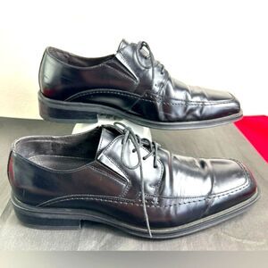 Via Spiga Studio Men's Black Leather Lace Up Dress Shoes, Sz 10
